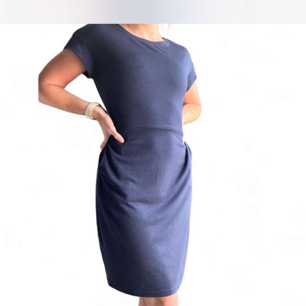 Elegant Navy Blue Women's Dress